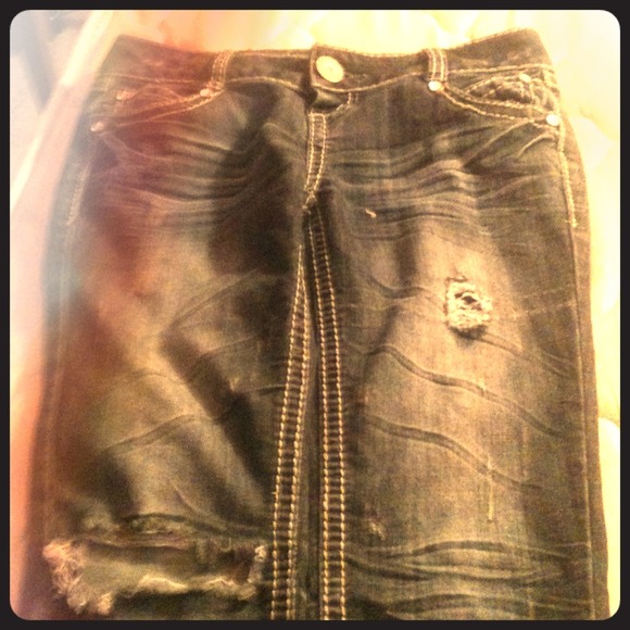 Dark Blue Almost Famous Skinny Jeans