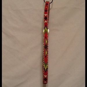 Split cowhide beaded belt new