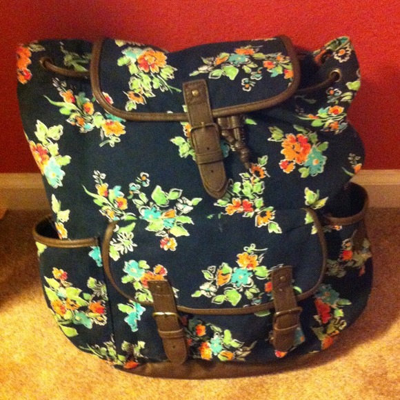 Aeropostale Floral Backpack