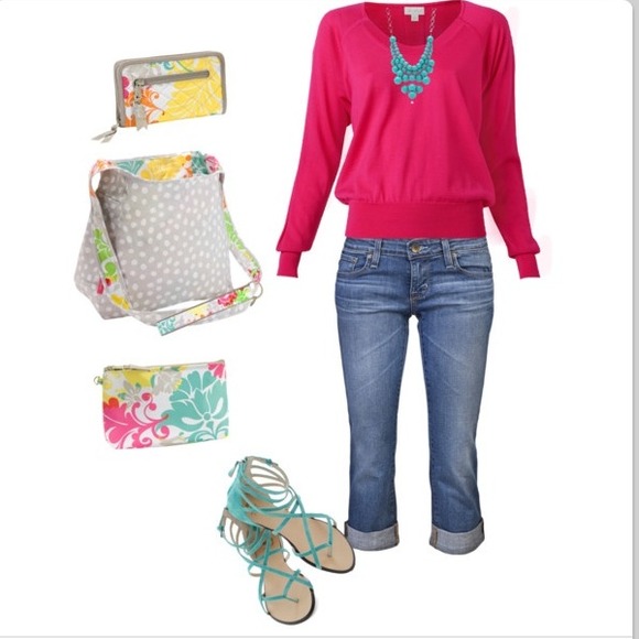 Thirty One Inside Out Bag - Island Damask