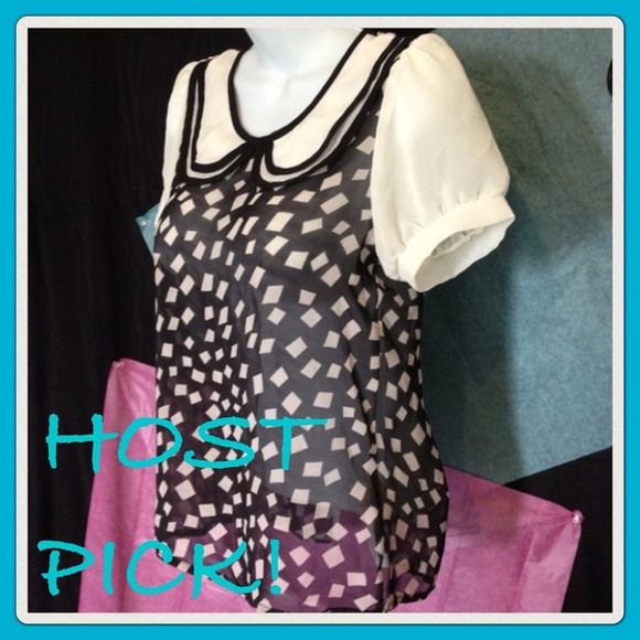 💞👑HOST PICK👑💞 SALE Peter Pan collar sheer top