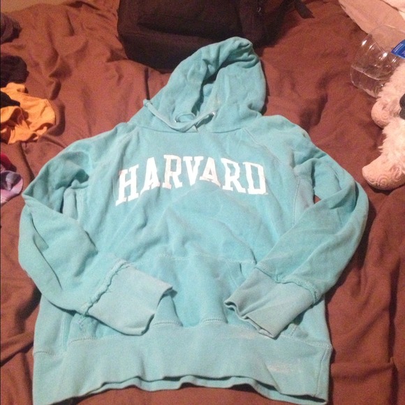Jackets & Blazers - TRADED! Turquoise Harvard hoodie