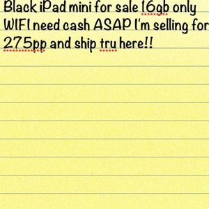 IPAD MINI FOR SALE NEED GONE TODAY