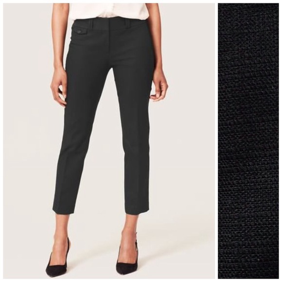 Ann Taylor Loft cropped original black pants.