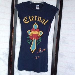 Pre-owned Ed Hardy Women's Tee