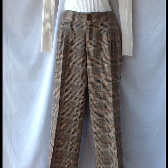 ***SOLD IN BUNDLE***Mossimo lined brown plaid wide