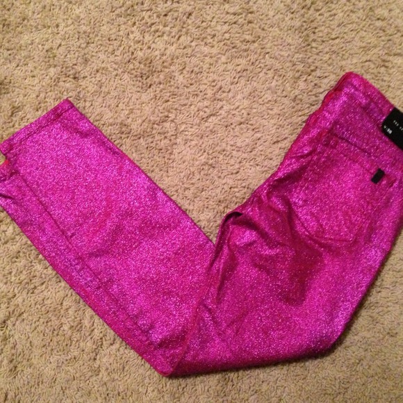 Joe's Jeans Pink glitter skinny jeans! 💗💗