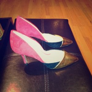 PRICE 👇!!!!! Suede color block heel