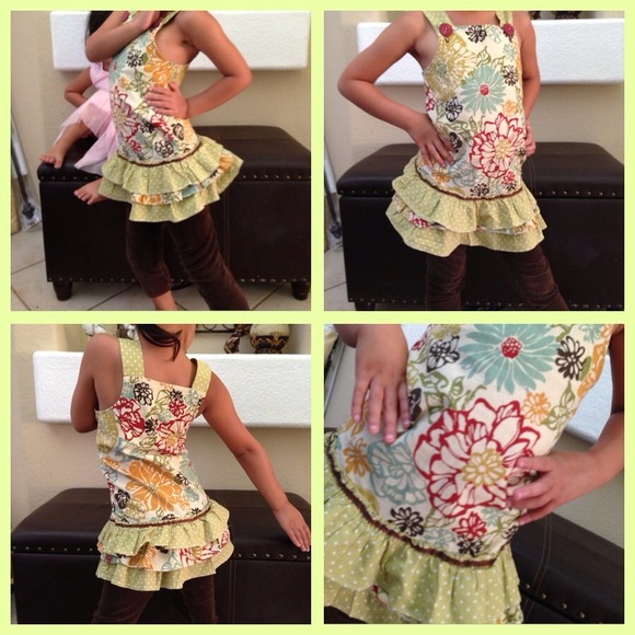 Cute Floral Linen Top