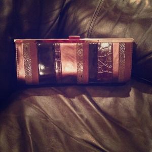 Multicolored chic clutch bag