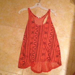 Urban Outfitters Net Backing Tribal Tank Top