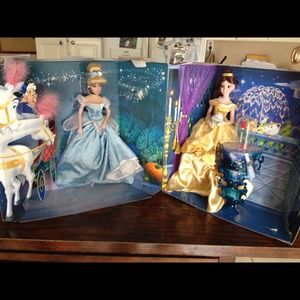 Bell/ Cinderella porcelain dolls. Very fine detail