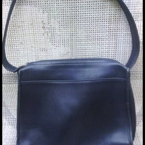 Coach Vintage Handbag Purse Blk Leather