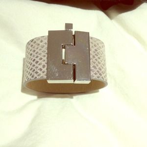 Reduced!Cara couture Jewelry leather cuff bracelet