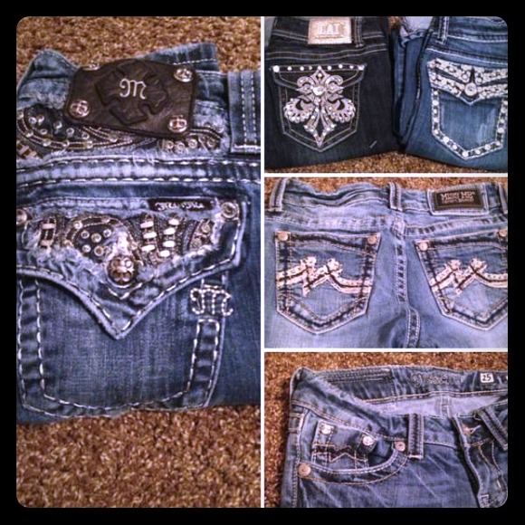 Two pairs of Miss Me's and two pairs of LA Idols!