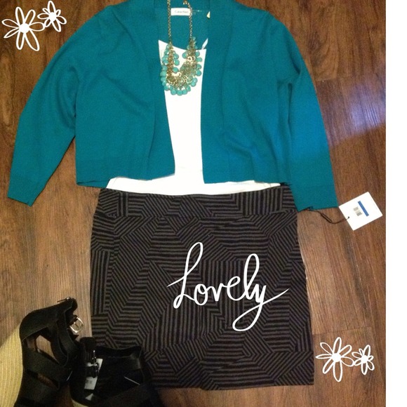 SOLD//Calvin Klein Turquoise Sweater