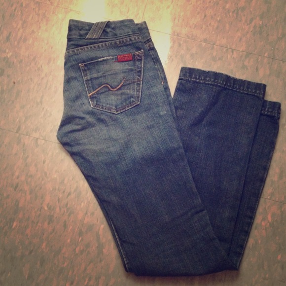 7 for all Mankind straight legged jeans