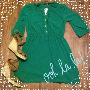 Forever 21 Emerald Dress