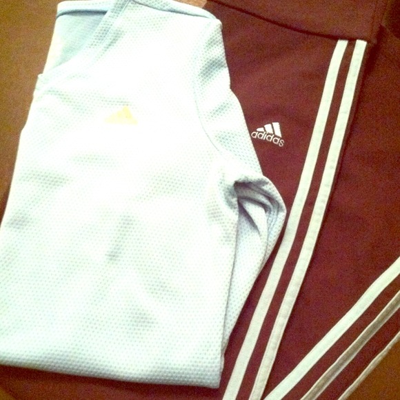 Adidas workout top & pants