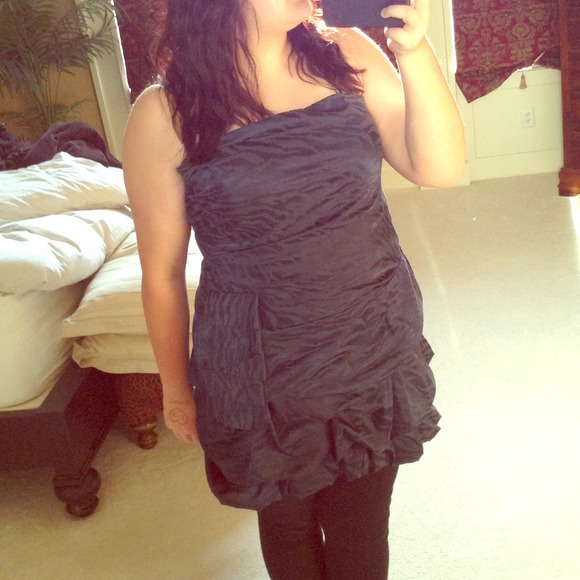 Dark blue navy formal zebra print dress prom - Picture 1 of 2