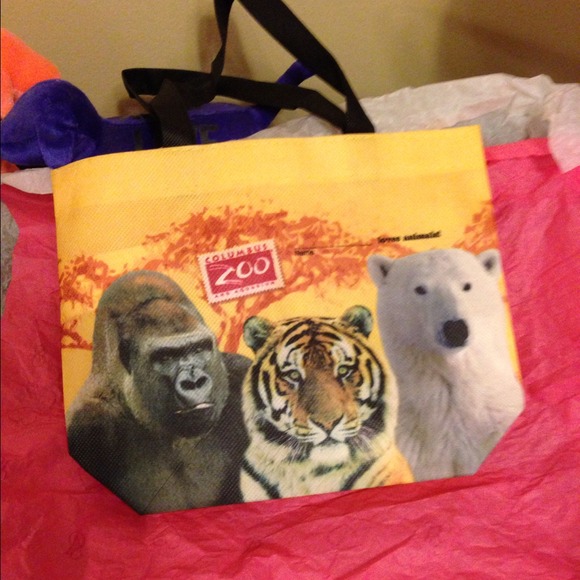 🚫SOLD N BUNDLE🚫🐥Kids zoo animals tote🐶