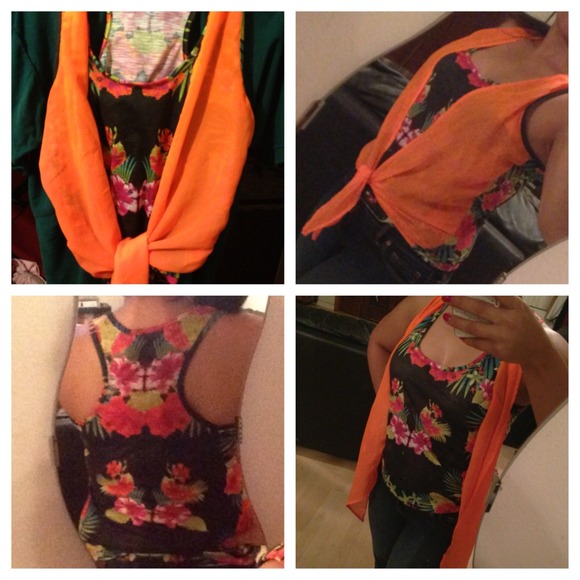 Neon colored Sexy summer top
