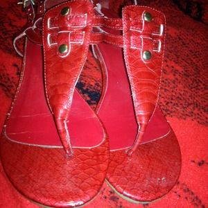 Red snake Sandles