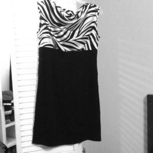 Black and white zebra top dress! Good condition ❤