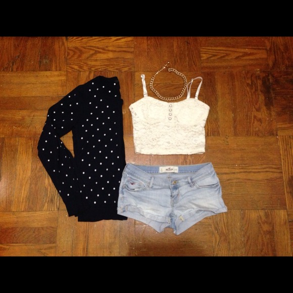 Polka dot cardigan