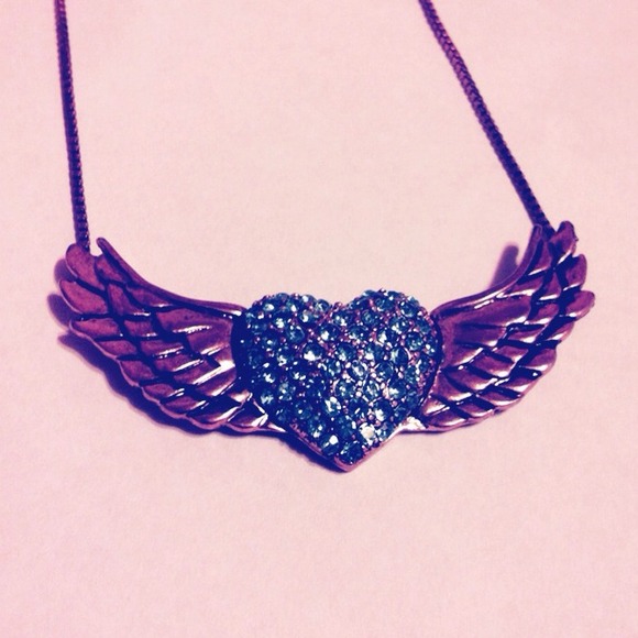 Betsey Johnson Angel Heart Necklace