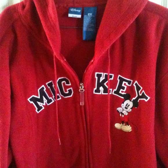 Disney zip up hoodie 2X