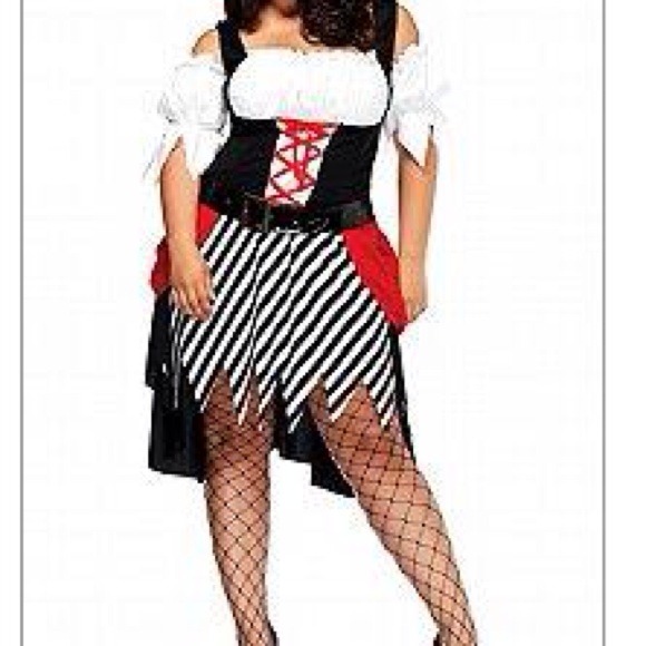 💥Plus size pirate Halloween costume 3/4