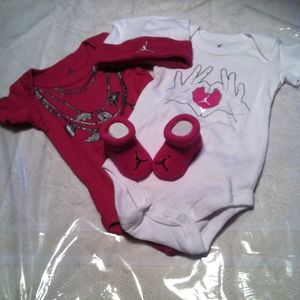 Baby Jordan onesie outfit