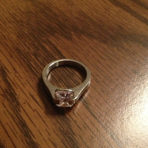 Titanium and Australian crystal ring