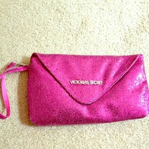 Hot pink VS clutch - NWOT