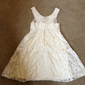 Cream lace dress