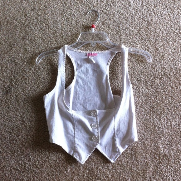 ❌❌SOLD❌❌White Vest - Picture 1 of 1