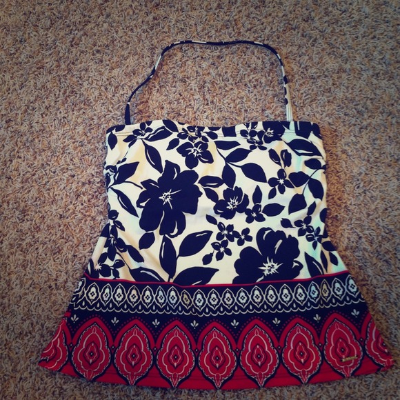 Tankini swim top (optional halter or strapless)