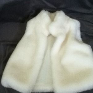 Faux fur children's vest