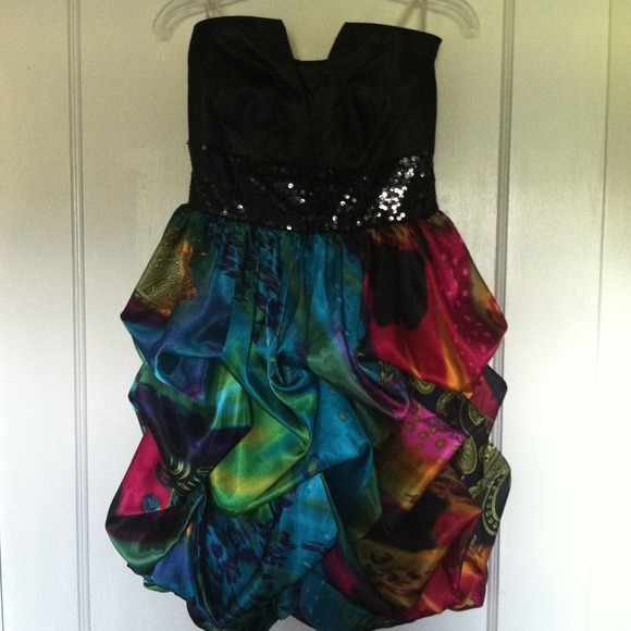 Colorful Party Dress - Picture 2 of 3