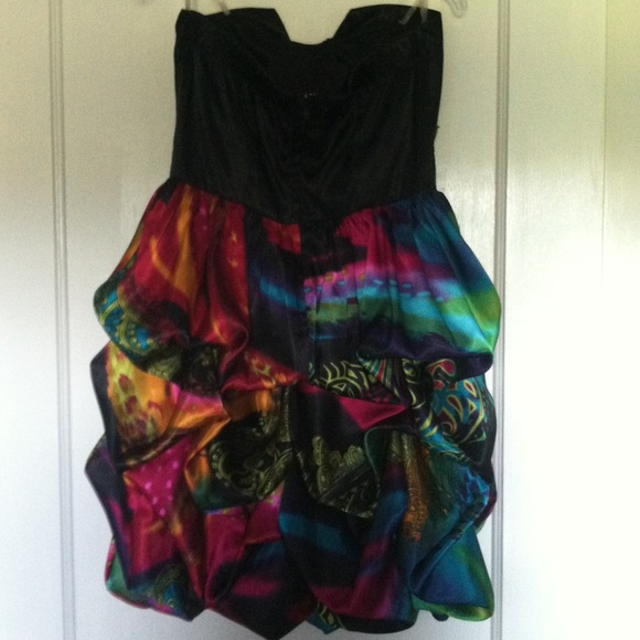 Colorful Party Dress - Picture 3 of 3