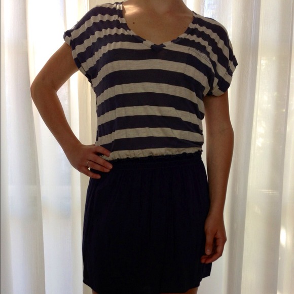 Splendid Blue & Cream Teen Dress - Picture 2 of 2