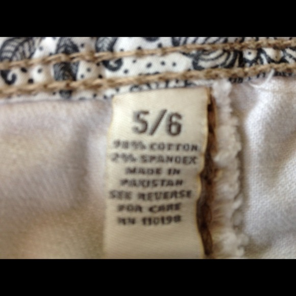 G) Aeropostale Denim Mini Skirt Cream Jean Sz  5/6 vintage - Picture 4 of 6