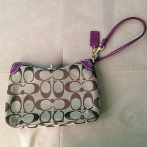 Authentic Coach wristlet
