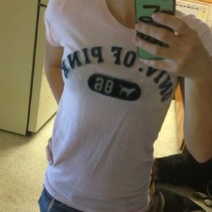 XS Pink shirt with front/back designs