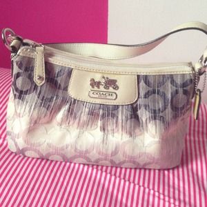 Authentic blue ombré coach bag