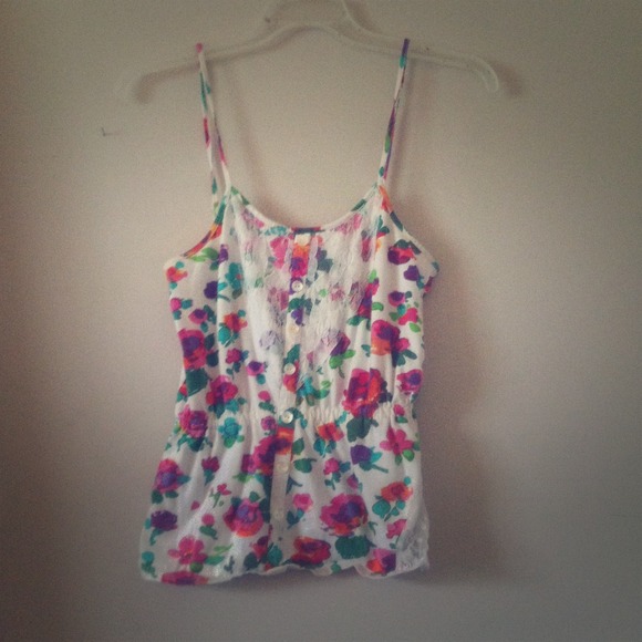 O'neill floral lace tank top