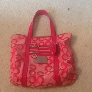 Authentic Coach bag in pink