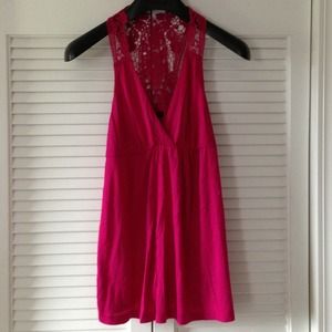 Hot pink & lace Forever 21  top!