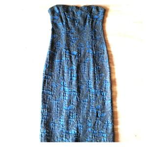 Unique strapless party dress